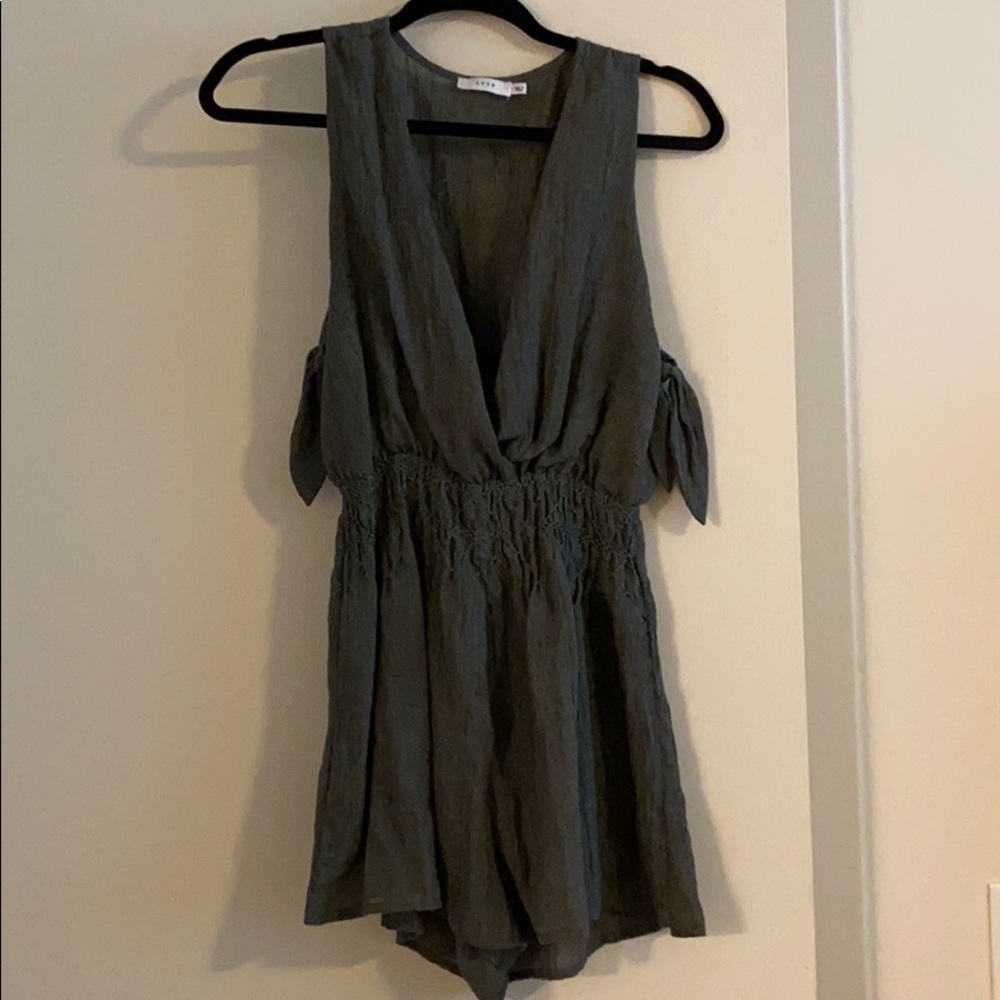 Olive green romper